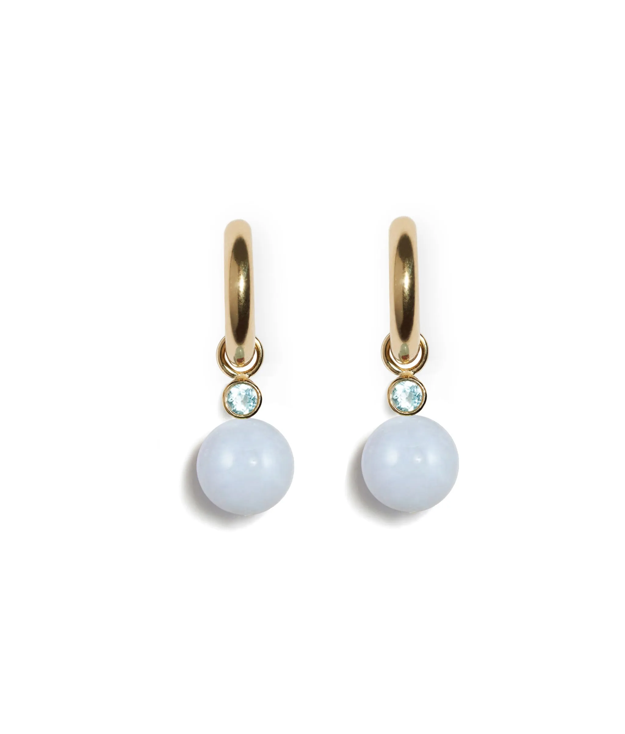 Chalcedony 14k Earring Charm sold by Lizzie Fortunato product image thumbnail 2