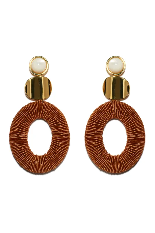 Harvest Moon Earrings made by Lizzie Fortunato