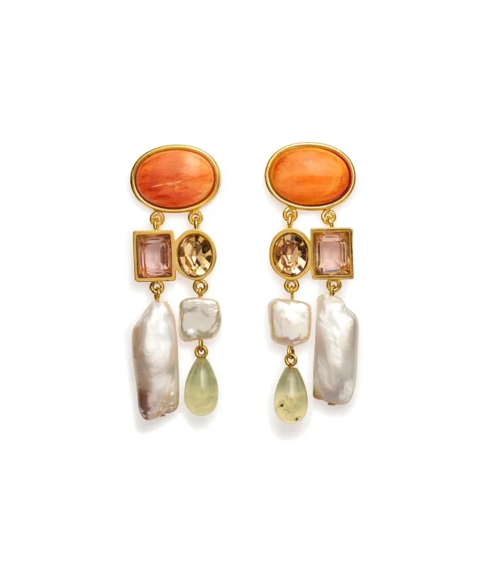 Santa Clara Earrings made by Lizzie Fortunato