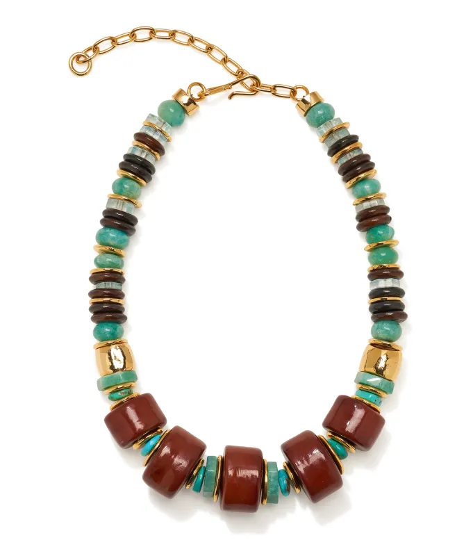 Granada Necklace in Rosewood made by Lizzie Fortunato