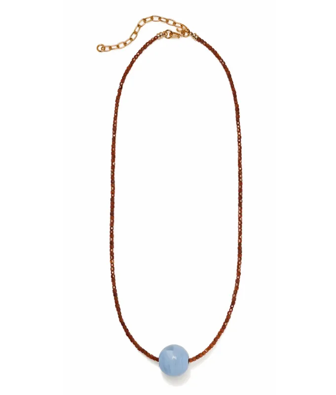 Callisto Necklace in Cerulean made by Lizzie Fortunato