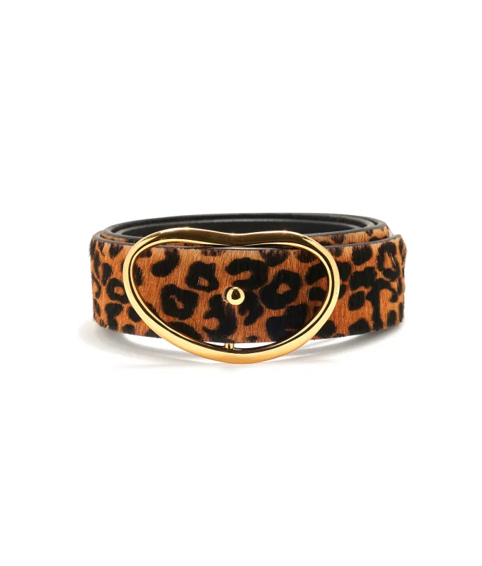 Wide Georgia Belt in Cheetah made by Lizzie Fortunato