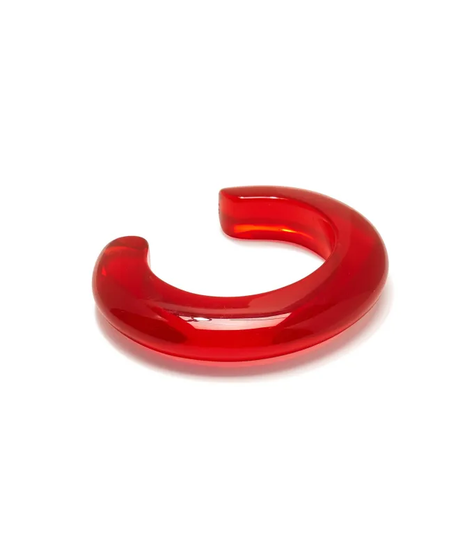 Ridge Cuff in Cherry made by Lizzie Fortunato