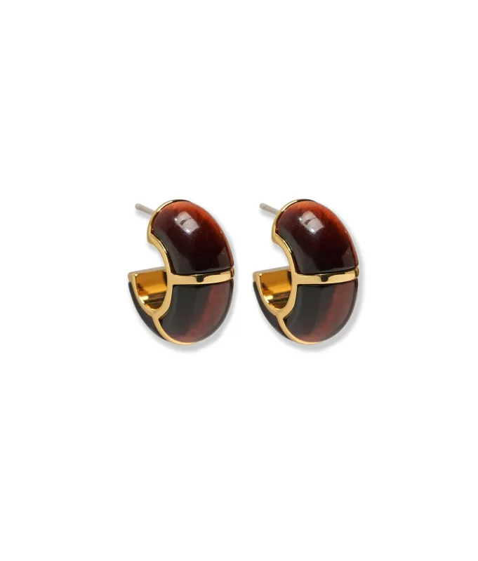 Zellige Hoops in Tiger's Eye made by Lizzie Fortunato