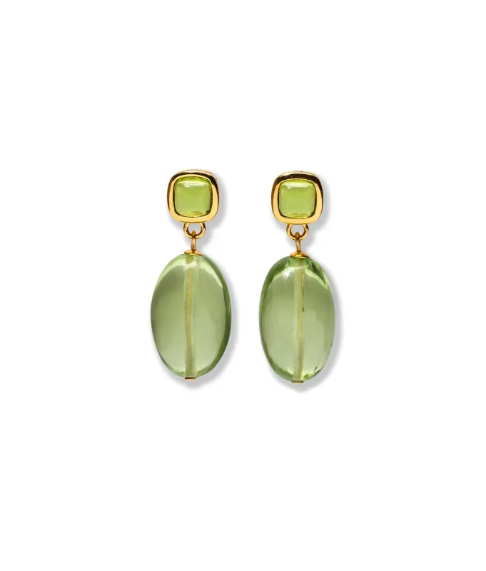 Grove Earrings in Verdant made by Lizzie Fortunato