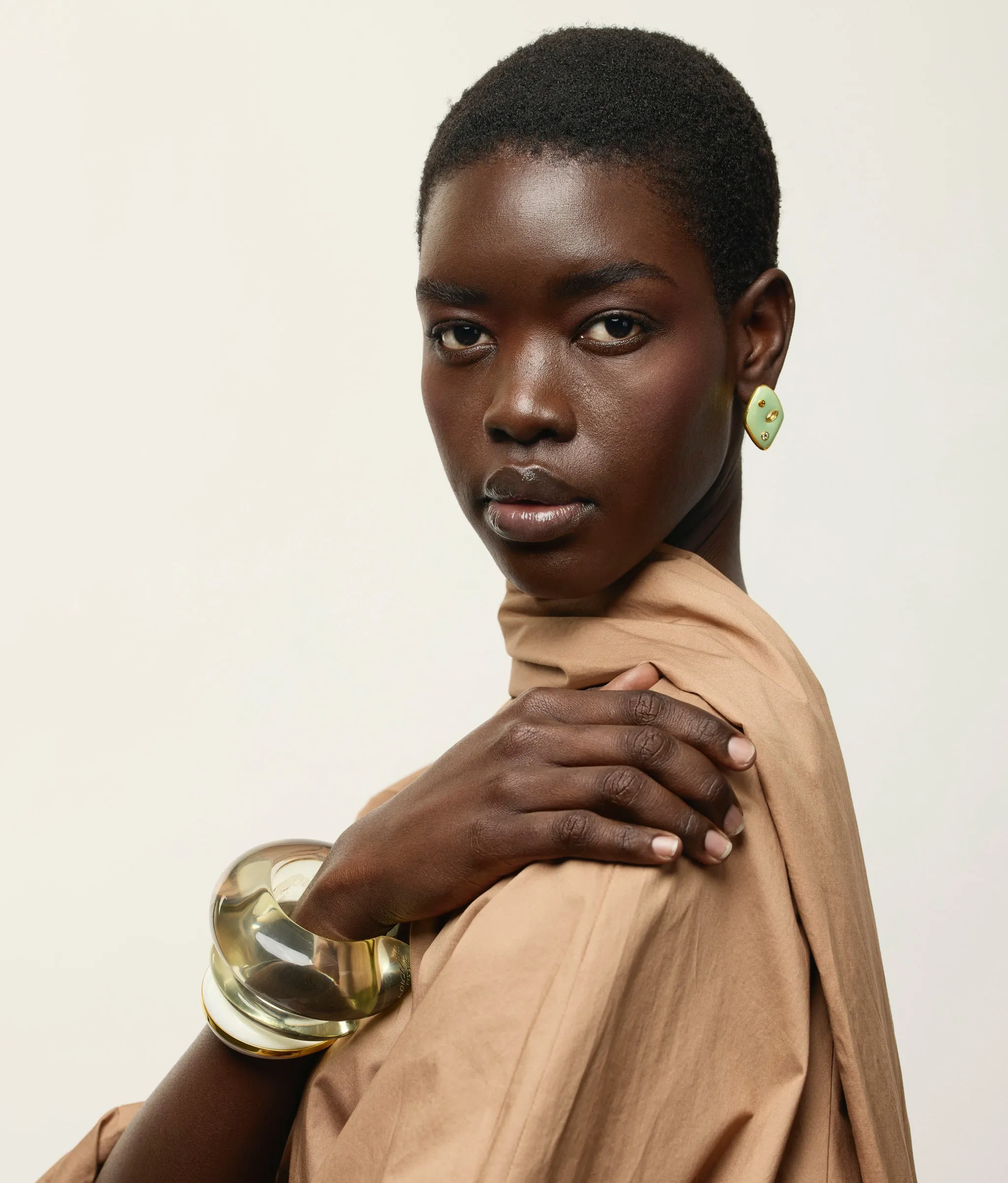 Nico Dot Earrings in Pistachio sold by Lizzie Fortunato product image thumbnail 2
