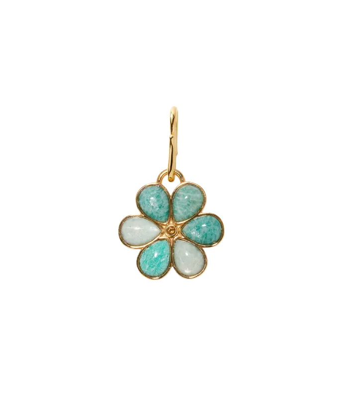 Daisy Pendant in Amazonite made by Lizzie Fortunato