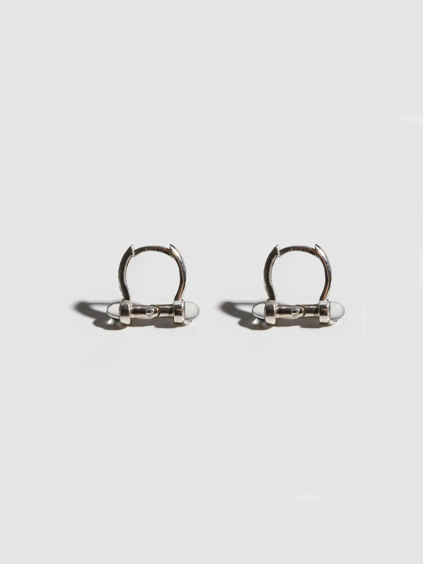 Diamond Pave Barbell Huggies sold by Loren Stewart product image thumbnail 3