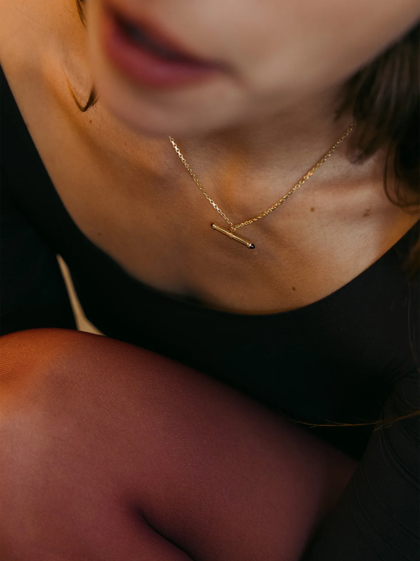 Stone Barbell Pendant sold by Loren Stewart product image thumbnail 2