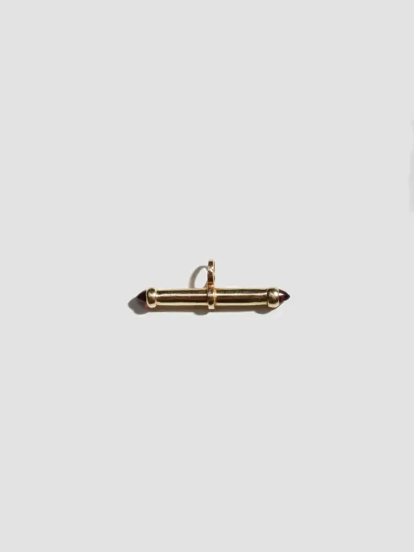 Stone Barbell Pendant made by Loren Stewart