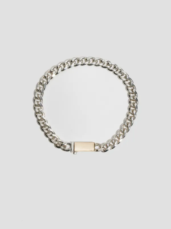 Industrial Cuban ID Box Lock Bracelet made by Loren Stewart