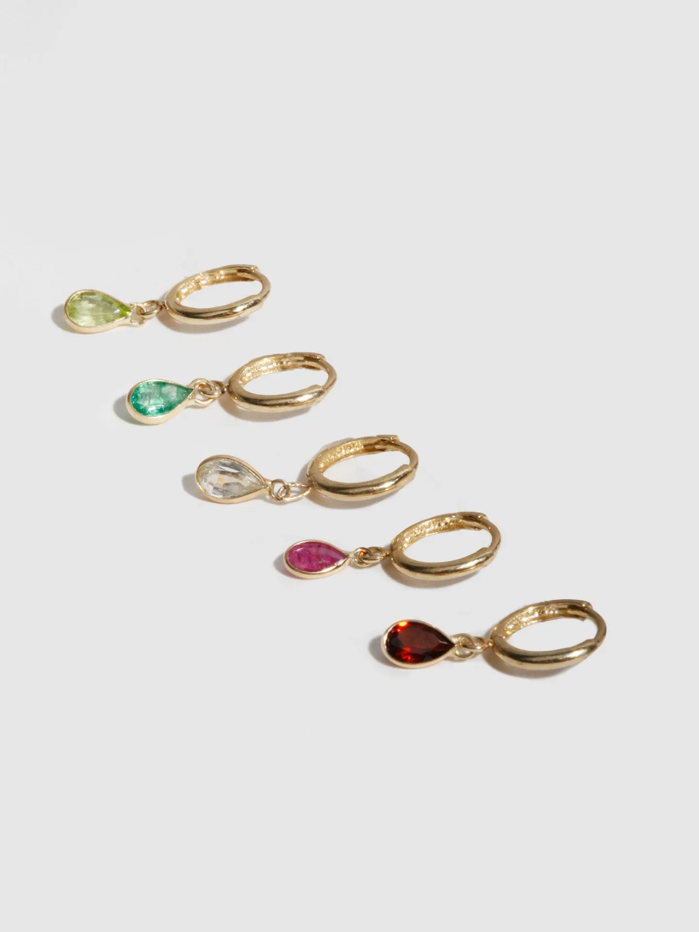 Mini Gem Bezel Huggie sold by Loren Stewart product image thumbnail 5