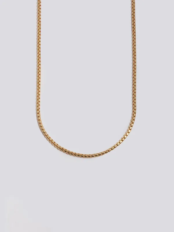 Vermeil Round Box Chain made by Loren Stewart