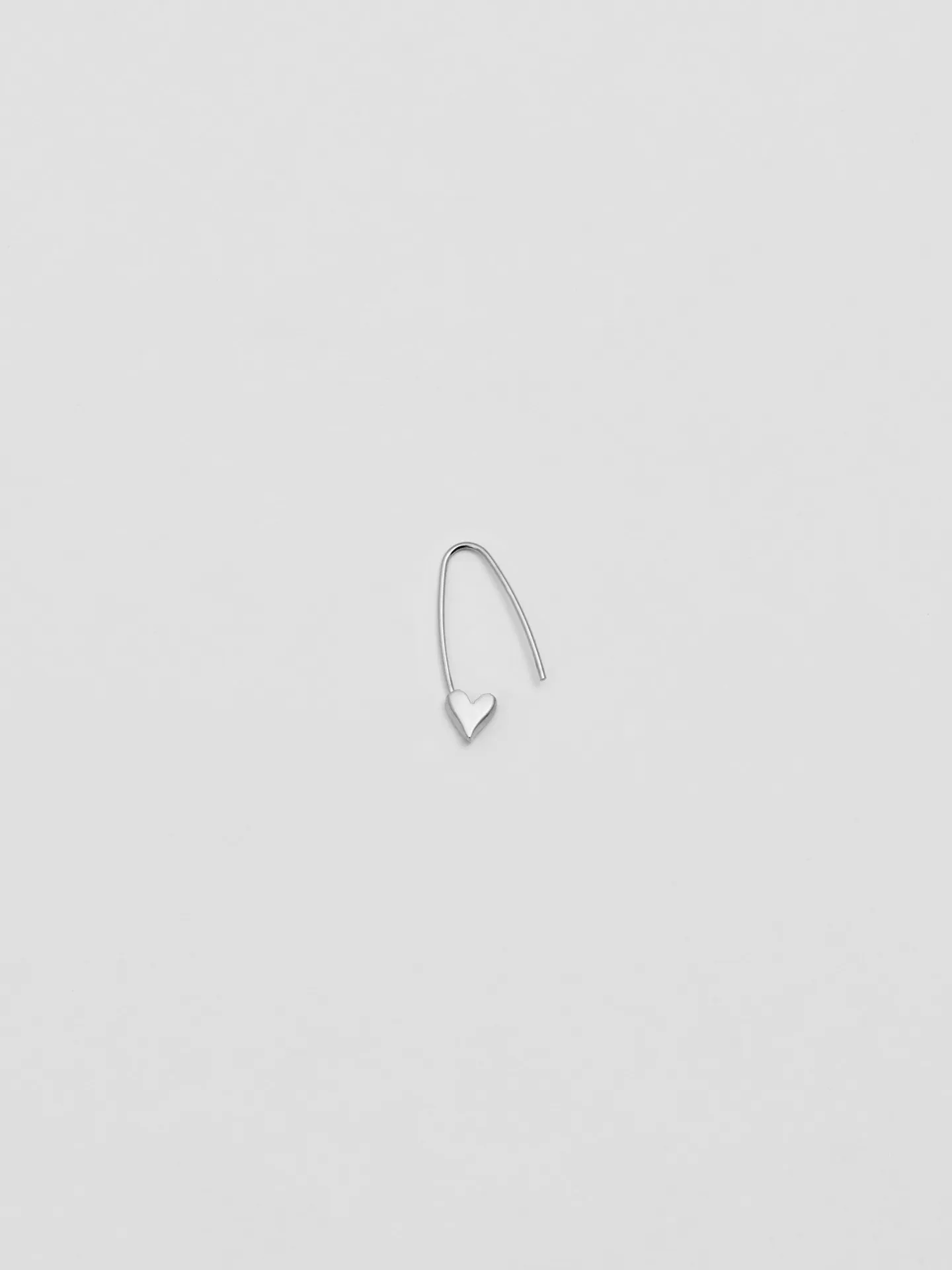 Mini Heart Safety Pin Earring sold by Loren Stewart product image thumbnail 2