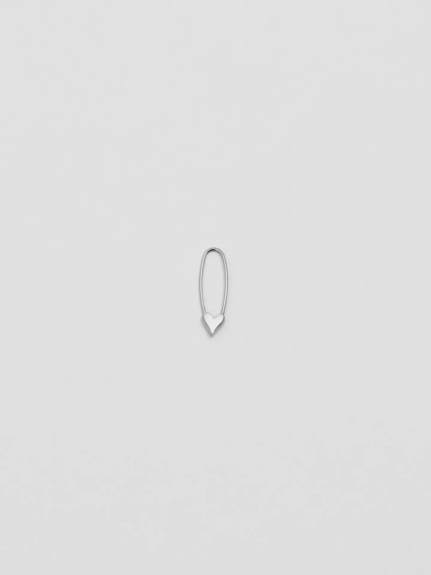 Mini Heart Safety Pin Earring sold by Loren Stewart