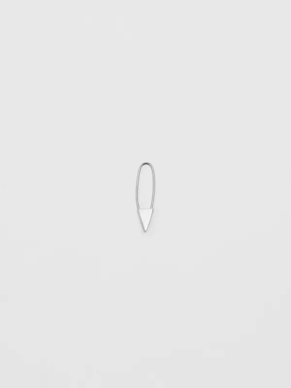 Mini Triangle Safety Pin Earring sold by Loren Stewart