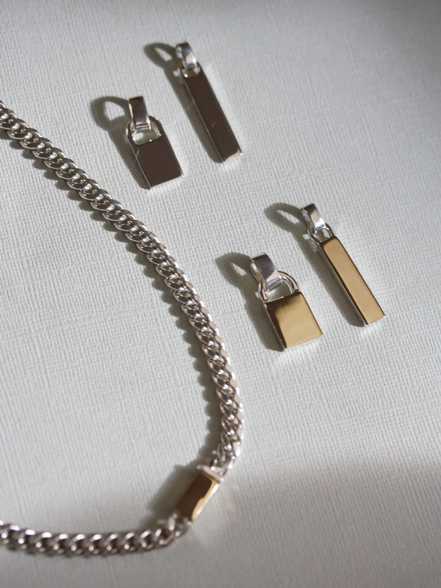 Mixed Metal Padlock Pendant sold by Loren Stewart product image thumbnail 5