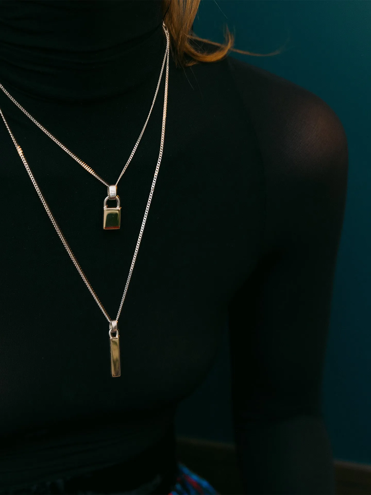 Mixed Metal Padlock Pendant sold by Loren Stewart product image thumbnail 4