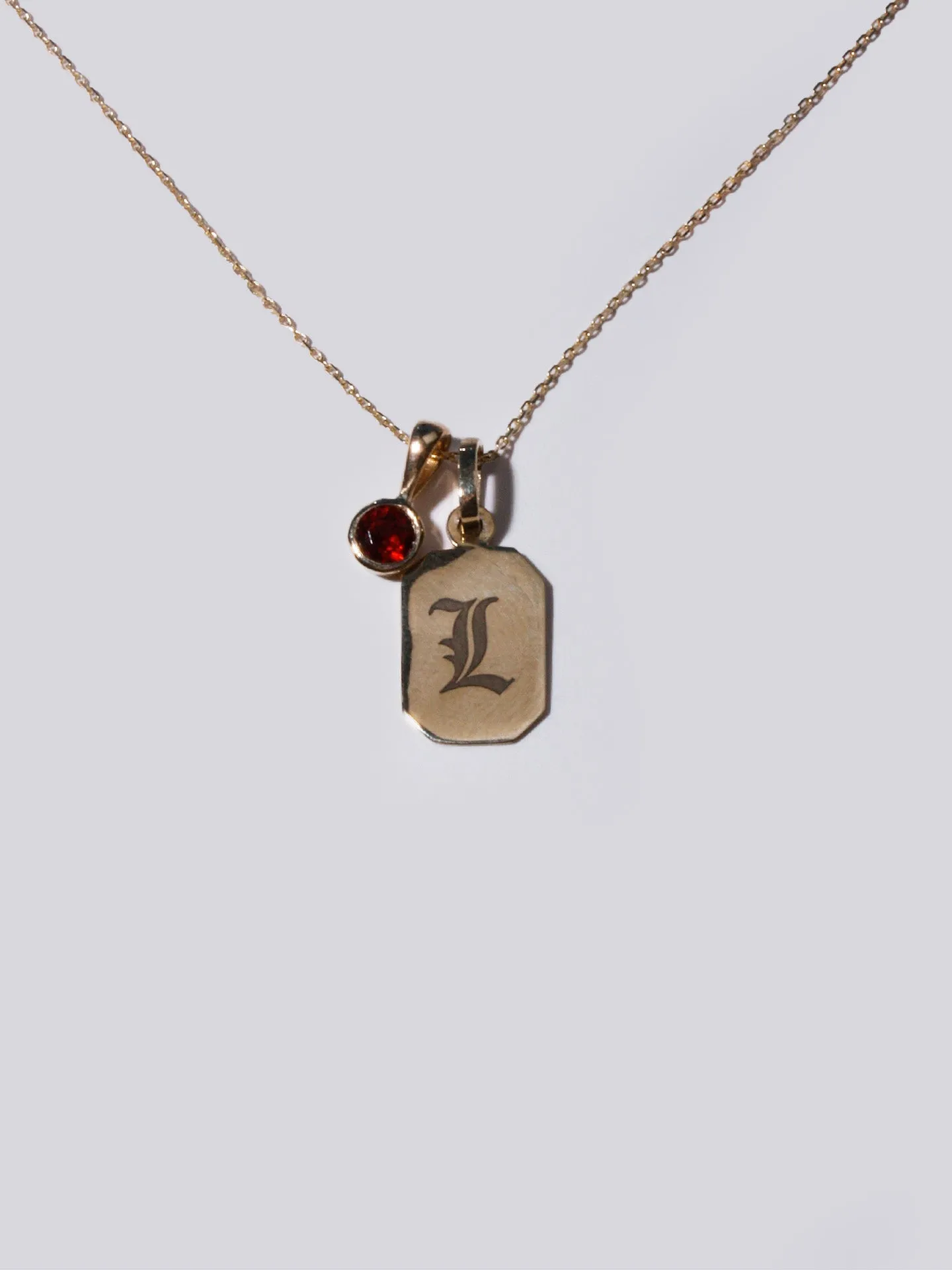 Garnet Bezel Pendant sold by Loren Stewart product image thumbnail 4