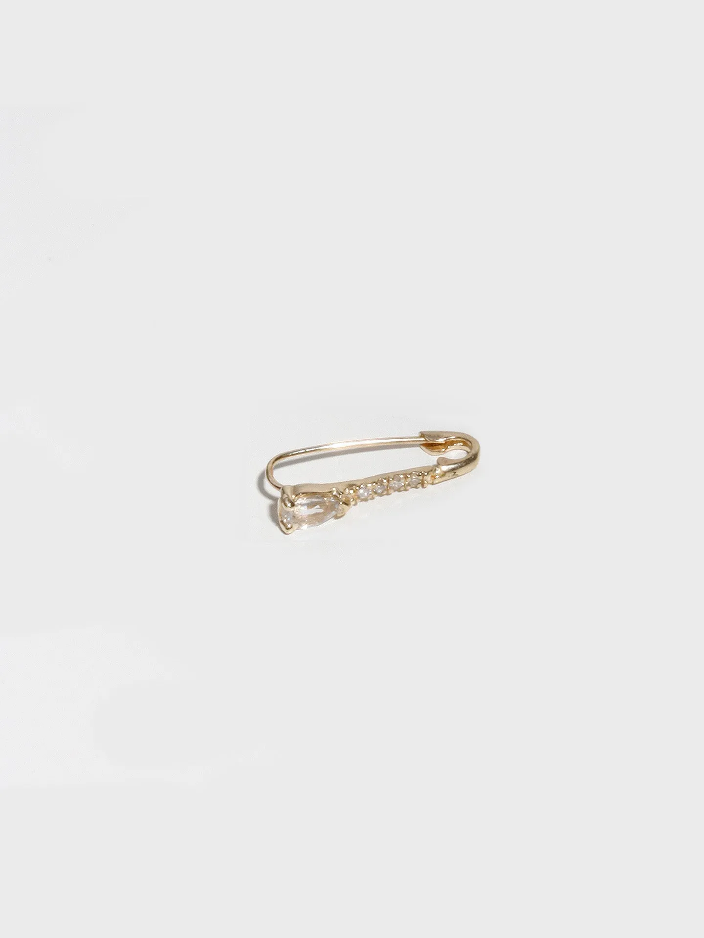 Mini Gemstone Diamond Safety Pin sold by Loren Stewart product image thumbnail 5