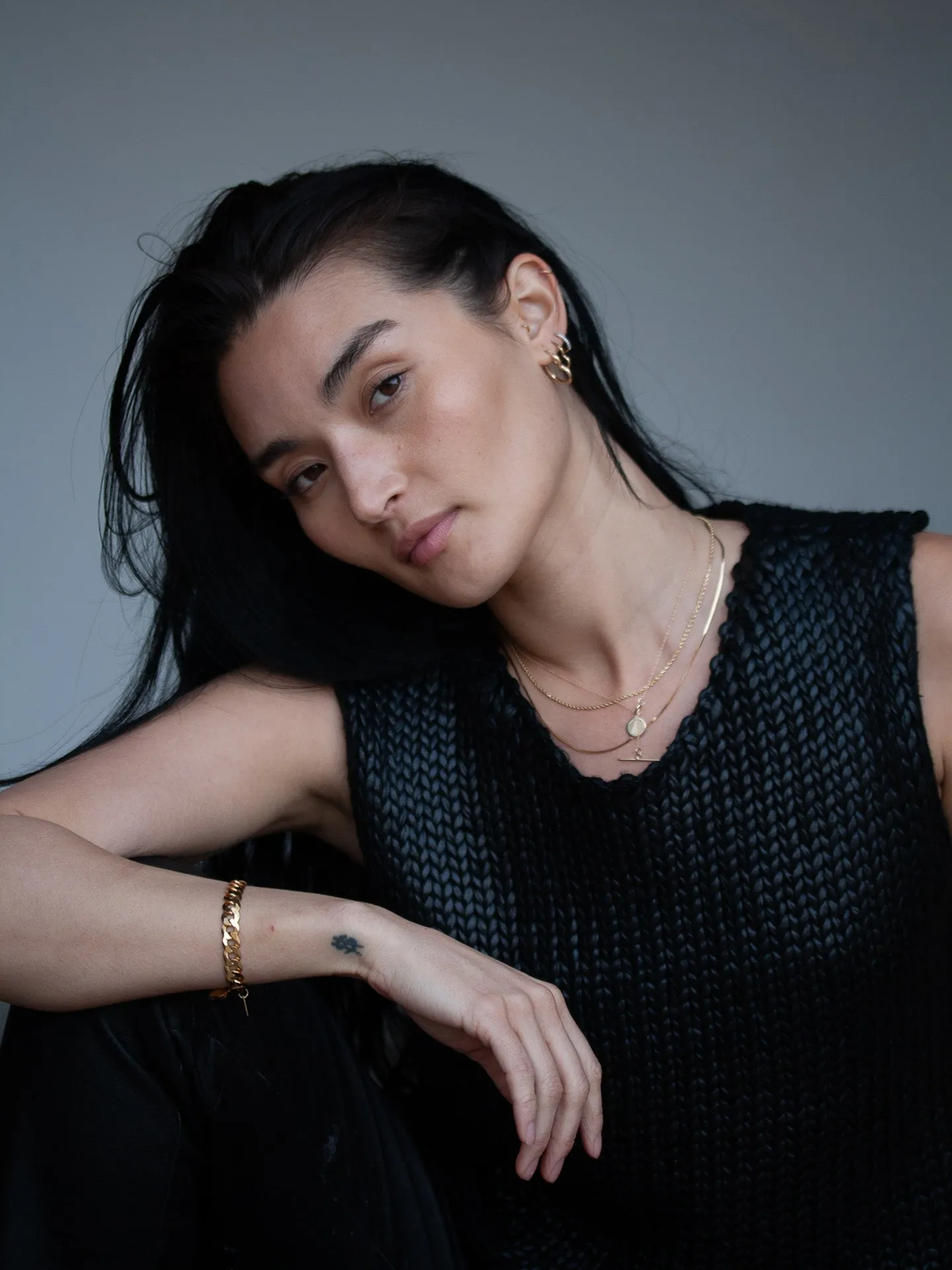 Flat Curb Chain Bracelet sold by Loren Stewart product image thumbnail 4