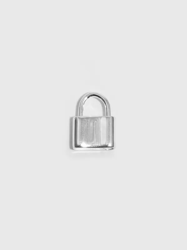 XL Clip-On Padlock Pendant made by Loren Stewart