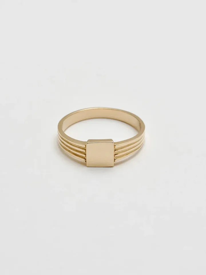 Mini Square ID Signet sold by Loren Stewart