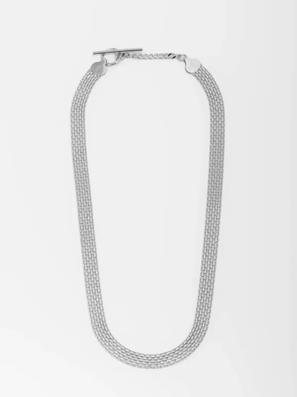 Sterling Silver Chainmail Necklace made by Loren Stewart
