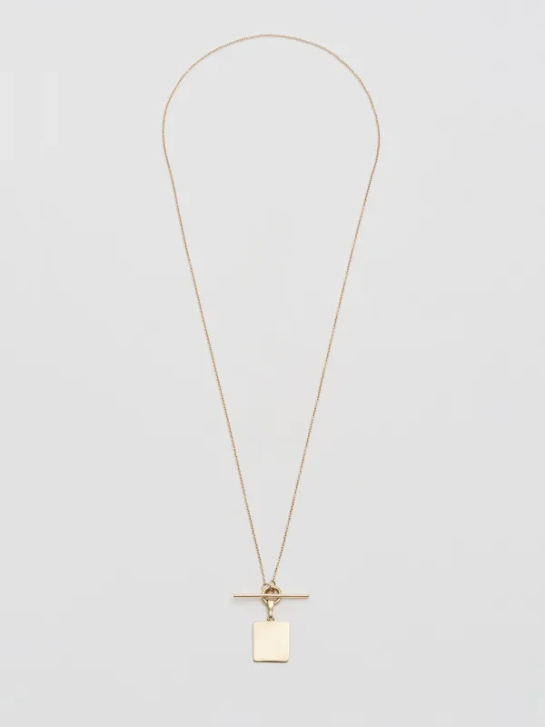 Square & Toggle Necklace made by Loren Stewart