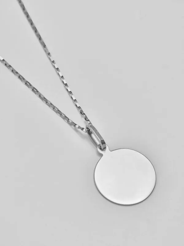 Sterling Silver Disk Pendant made by Loren Stewart