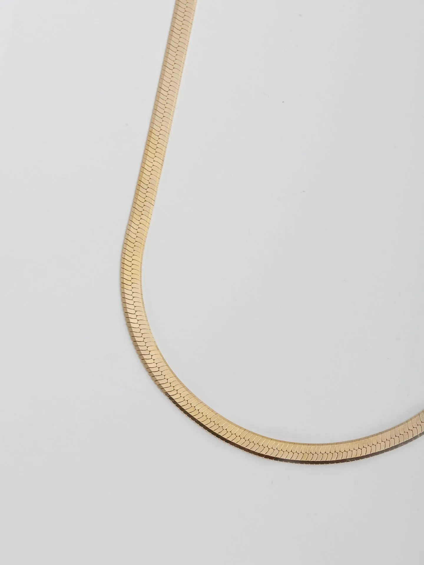 Vermeil Herringbone Necklace sold by Loren Stewart product image thumbnail 5
