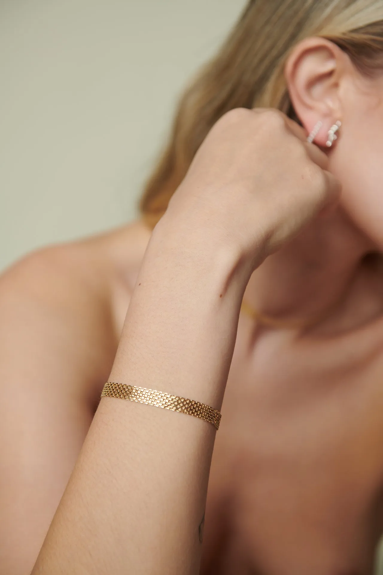 Vermeil Chainmail Bracelet sold by Loren Stewart product image thumbnail 4