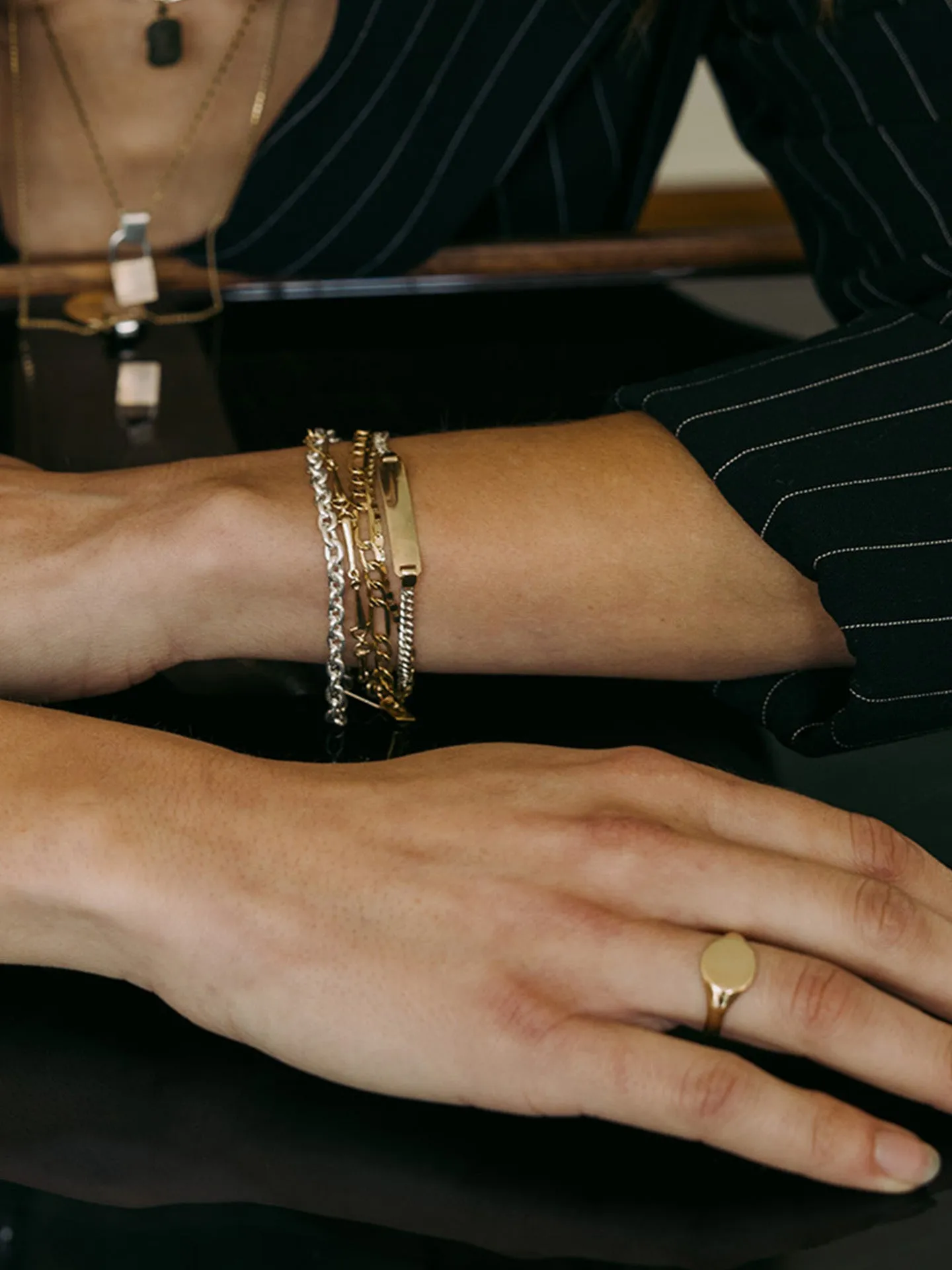 Mini Watts ID Bracelet sold by Loren Stewart product image thumbnail 2