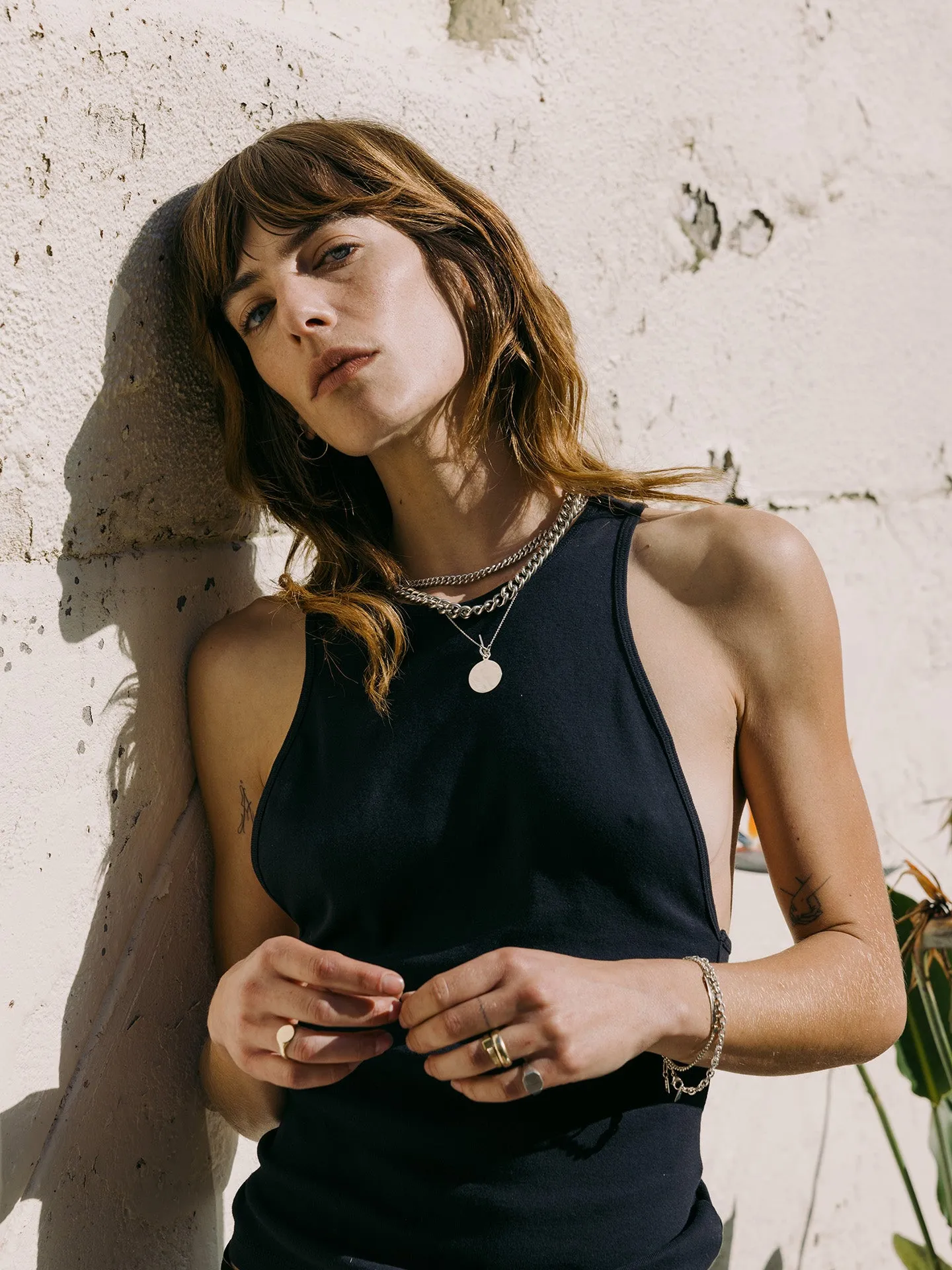 Sterling Silver Disk & Toggle Necklace sold by Loren Stewart product image thumbnail 2