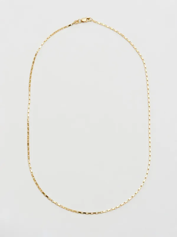 Petite Industrial Box Link Chain made by Loren Stewart