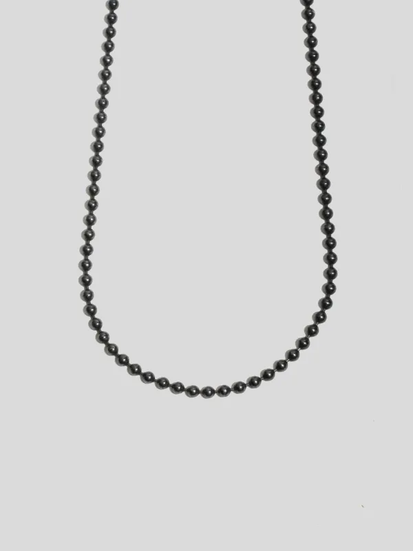 Oxidized Ball & Chain Necklace - Archival Collection made by Loren Stewart