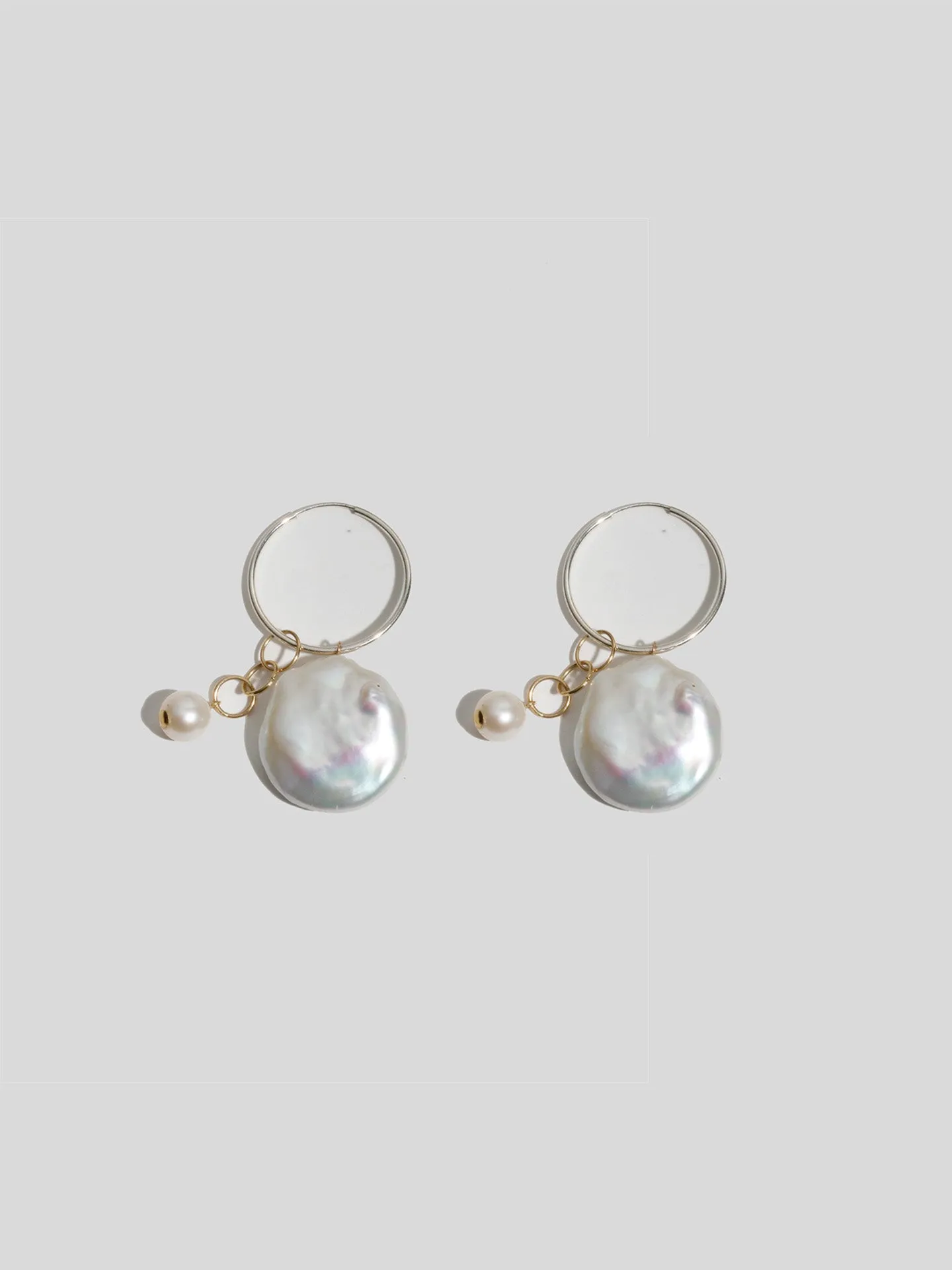 Coin Pearl Hoops - Archival Collection sold by Loren Stewart
