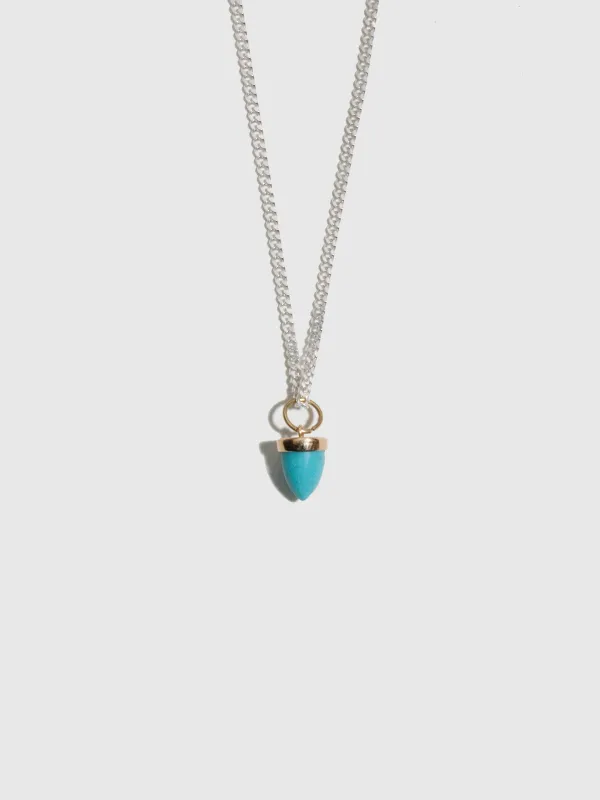 Turquoise Fob Necklace - Archival Collection made by Loren Stewart