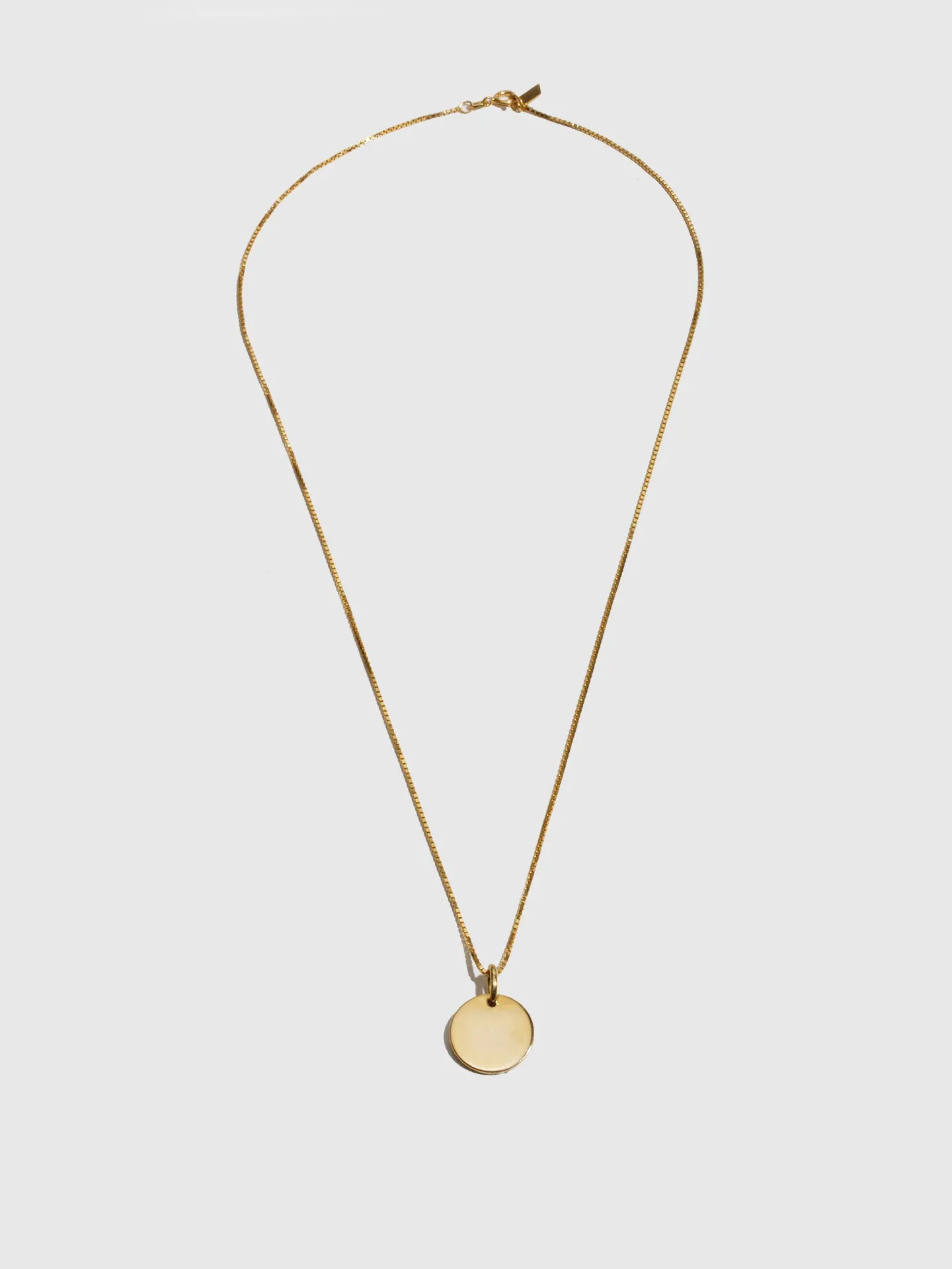 Vermeil Disk Necklace - Archival Collection sold by Loren Stewart