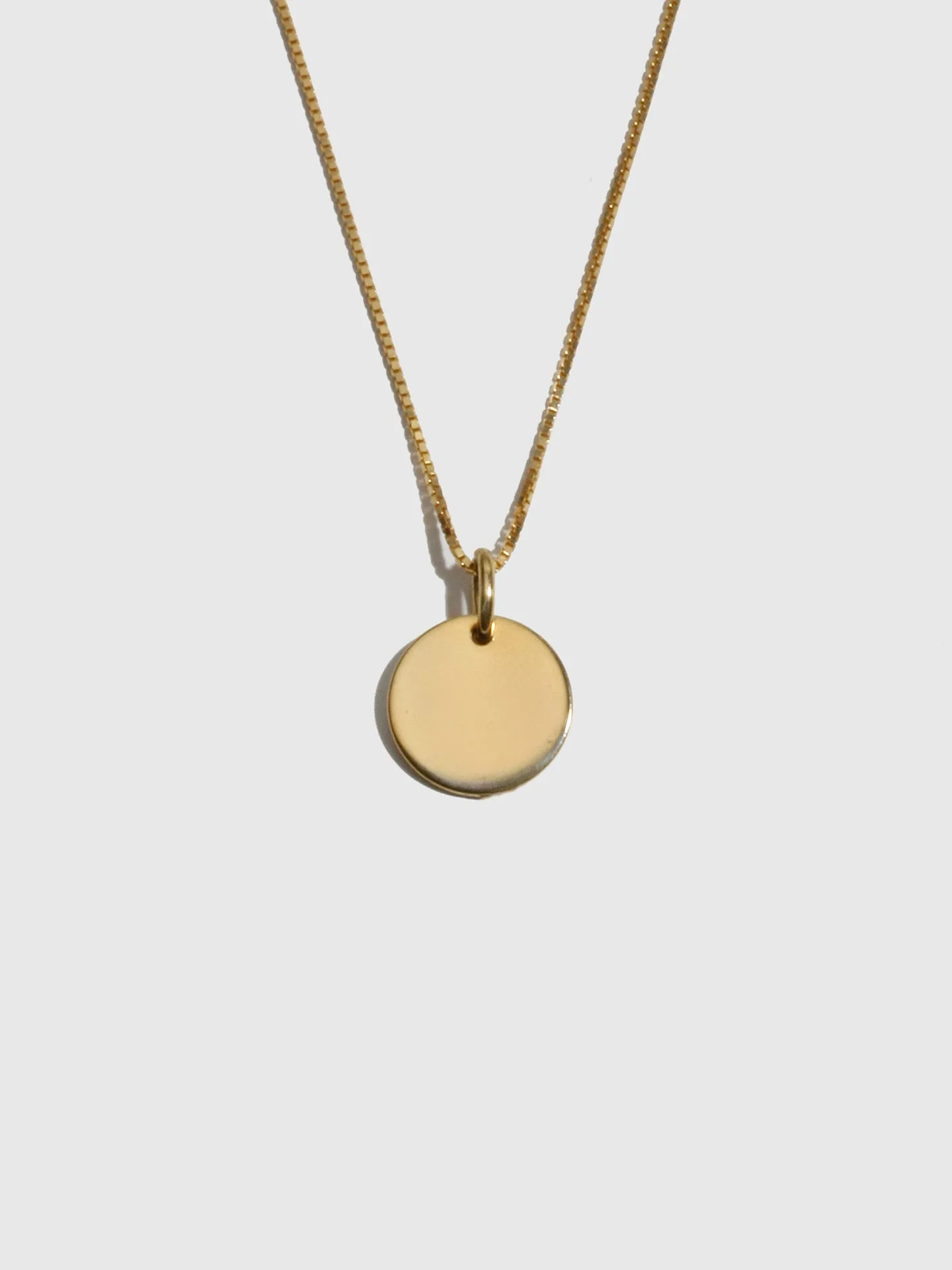 Vermeil Disk Necklace - Archival Collection sold by Loren Stewart product image thumbnail 2