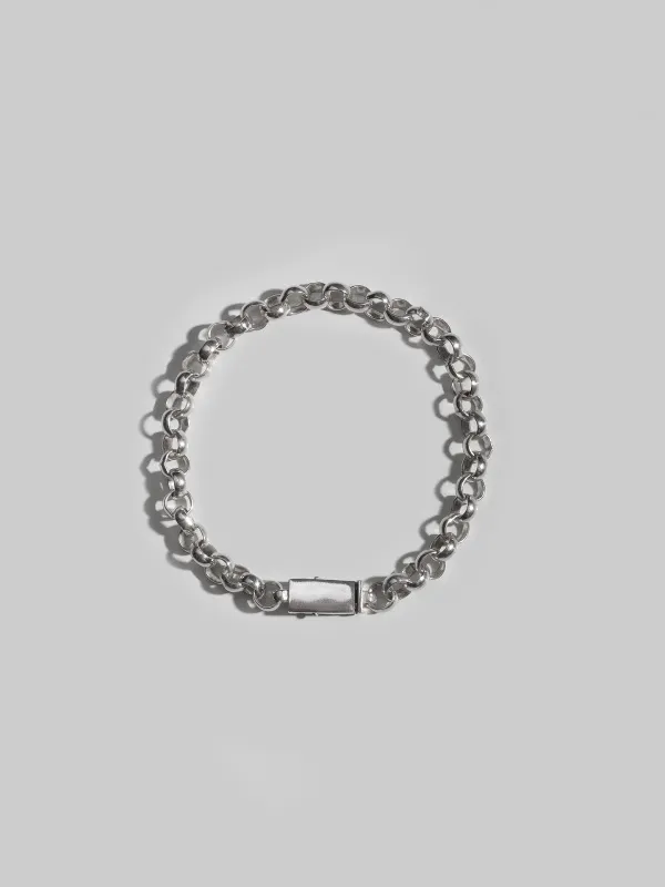 ID Box Lock Rolo Bracelet - Archival Collection made by Loren Stewart