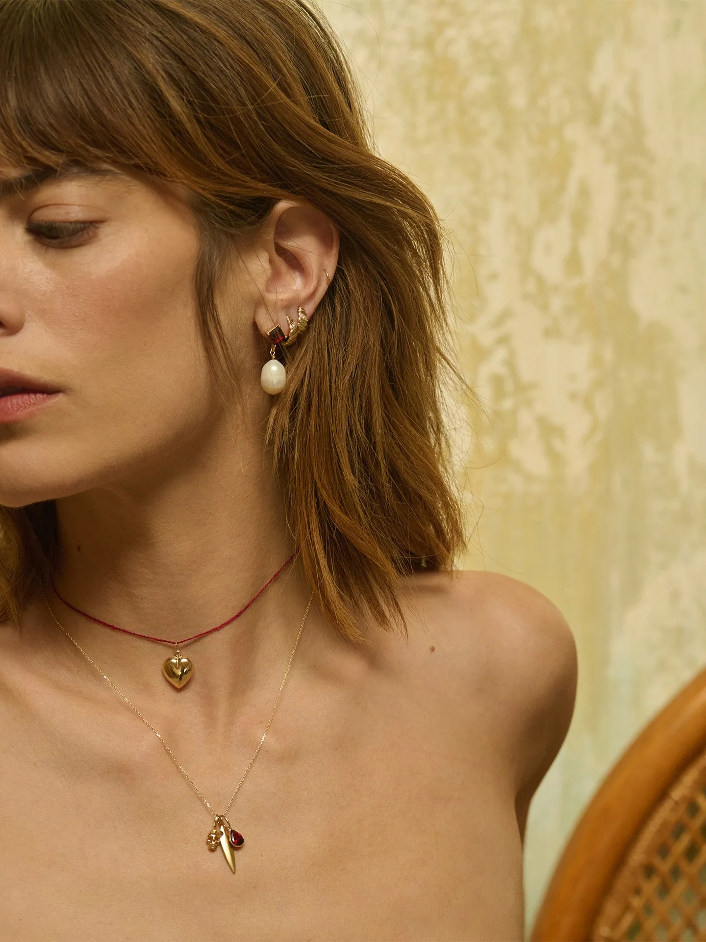 Diamond Rope Crescent Huggies - Archival Collection sold by Loren Stewart product image thumbnail 2