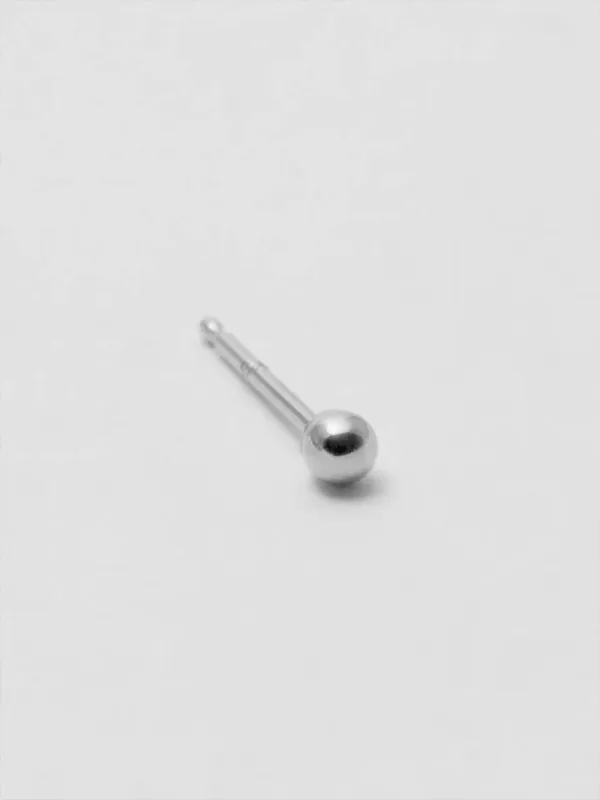 Sterling Silver Mini Sphere Stud sold by Loren Stewart