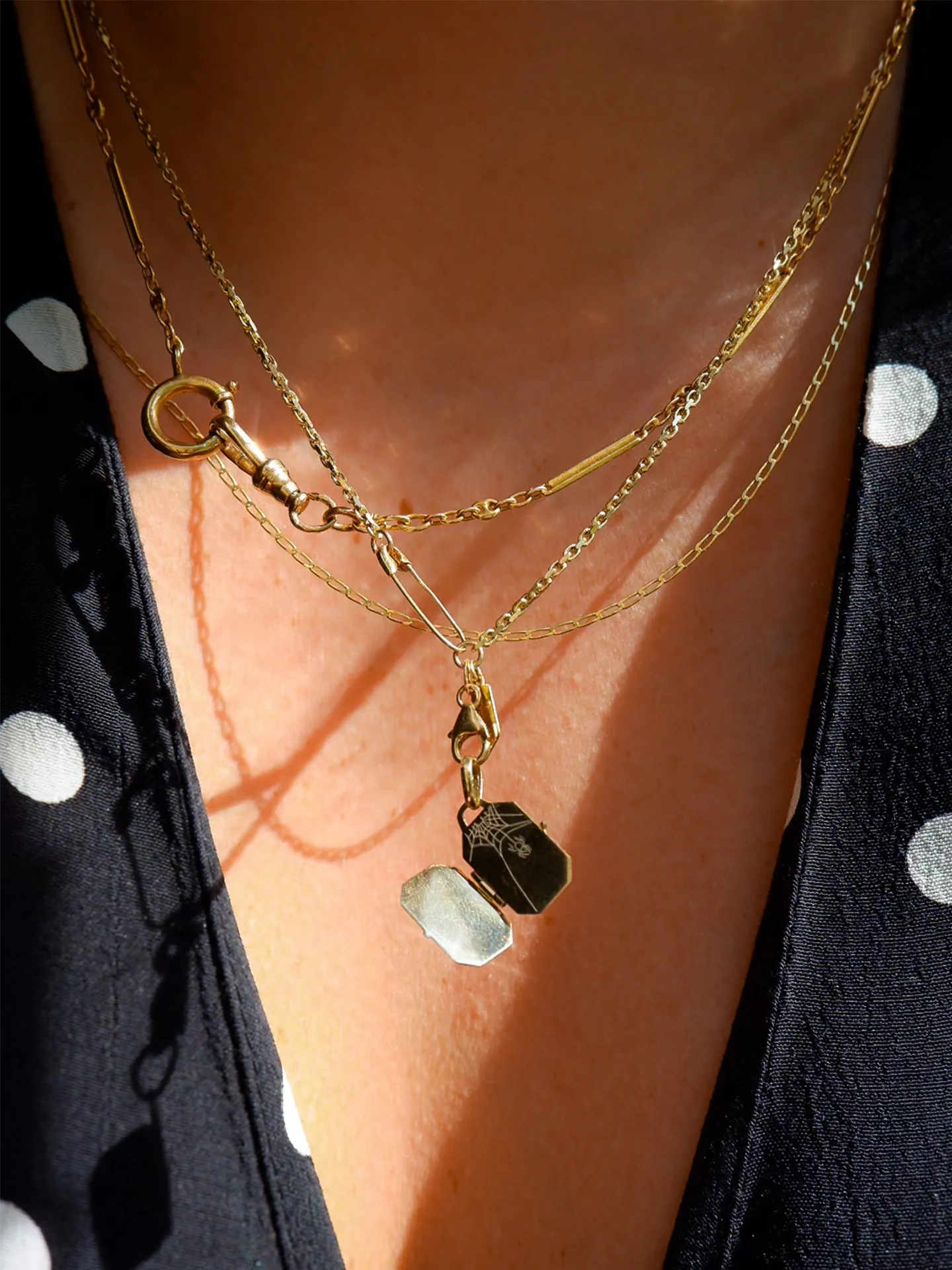 Octagonal Locket Pendant x okay______fine sold by Loren Stewart product image thumbnail 2