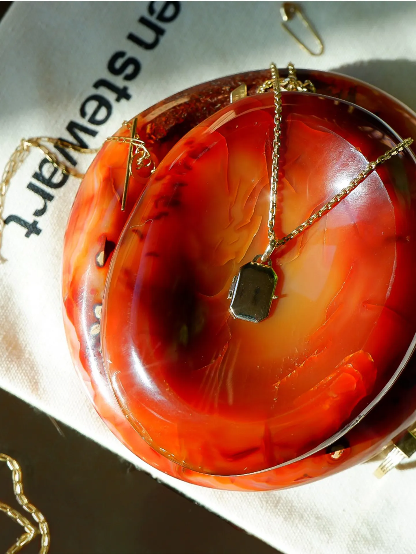 Octagonal Locket Pendant x okay______fine sold by Loren Stewart product image thumbnail 4