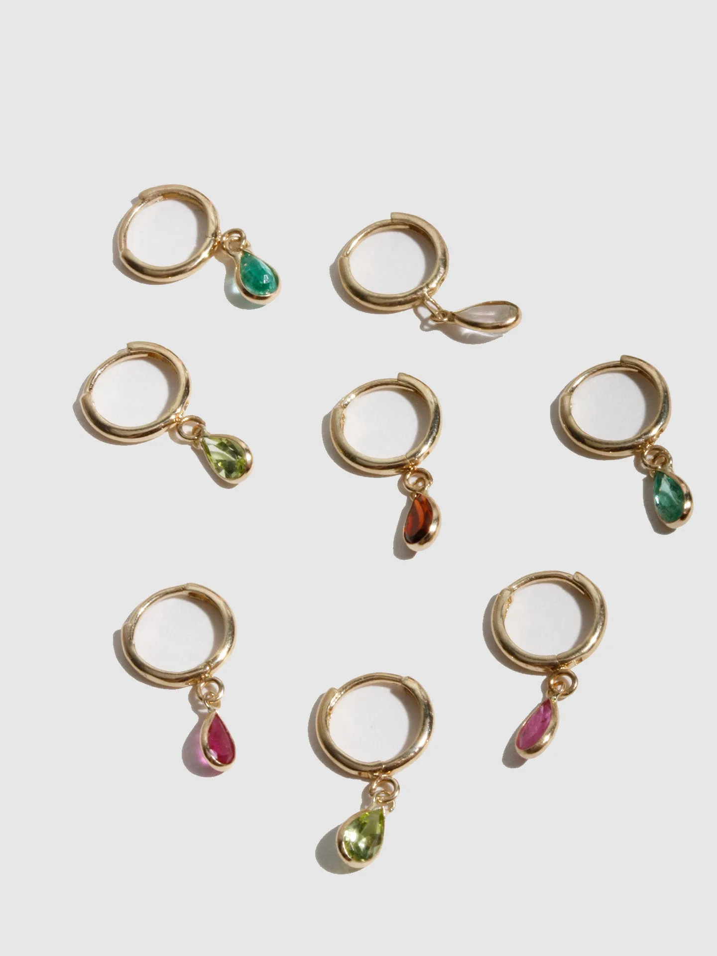 Mini Gem Bezel Huggie sold by Loren Stewart product image thumbnail 3