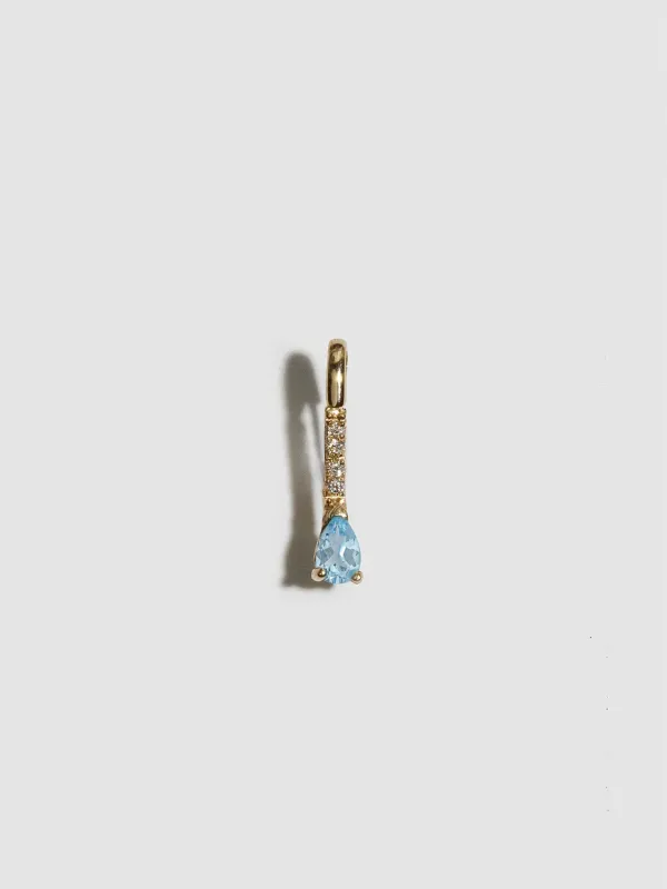 Mini Gemstone Diamond Safety Pin made by Loren Stewart