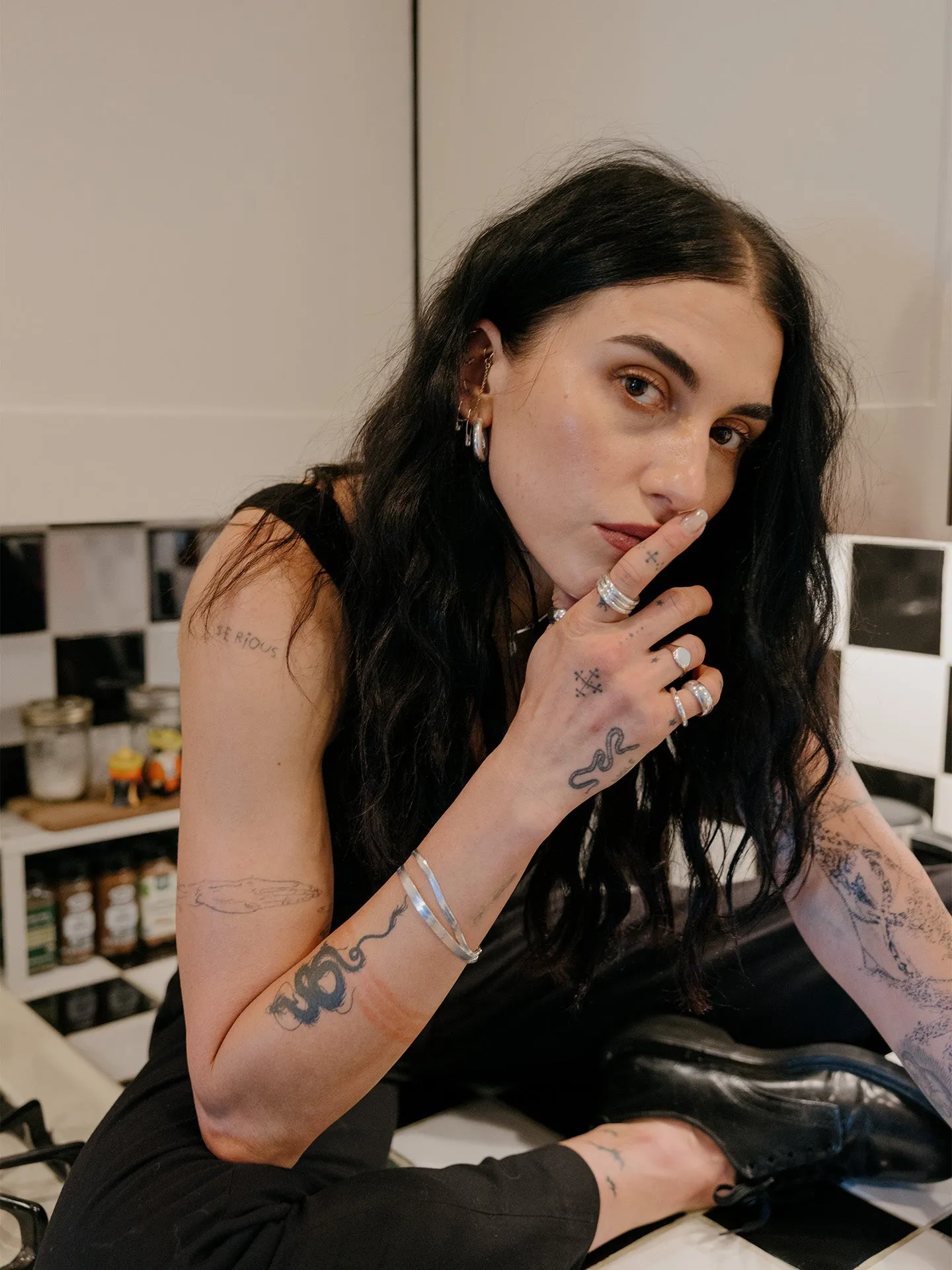 Sterling Silver Herringbone Bracelet sold by Loren Stewart product image thumbnail 4