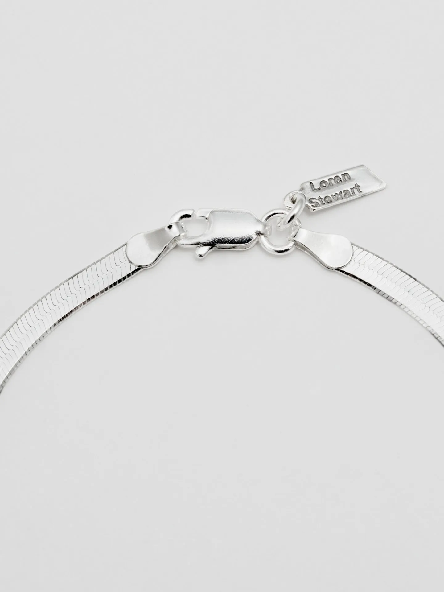 Sterling Silver Herringbone Bracelet sold by Loren Stewart product image thumbnail 3