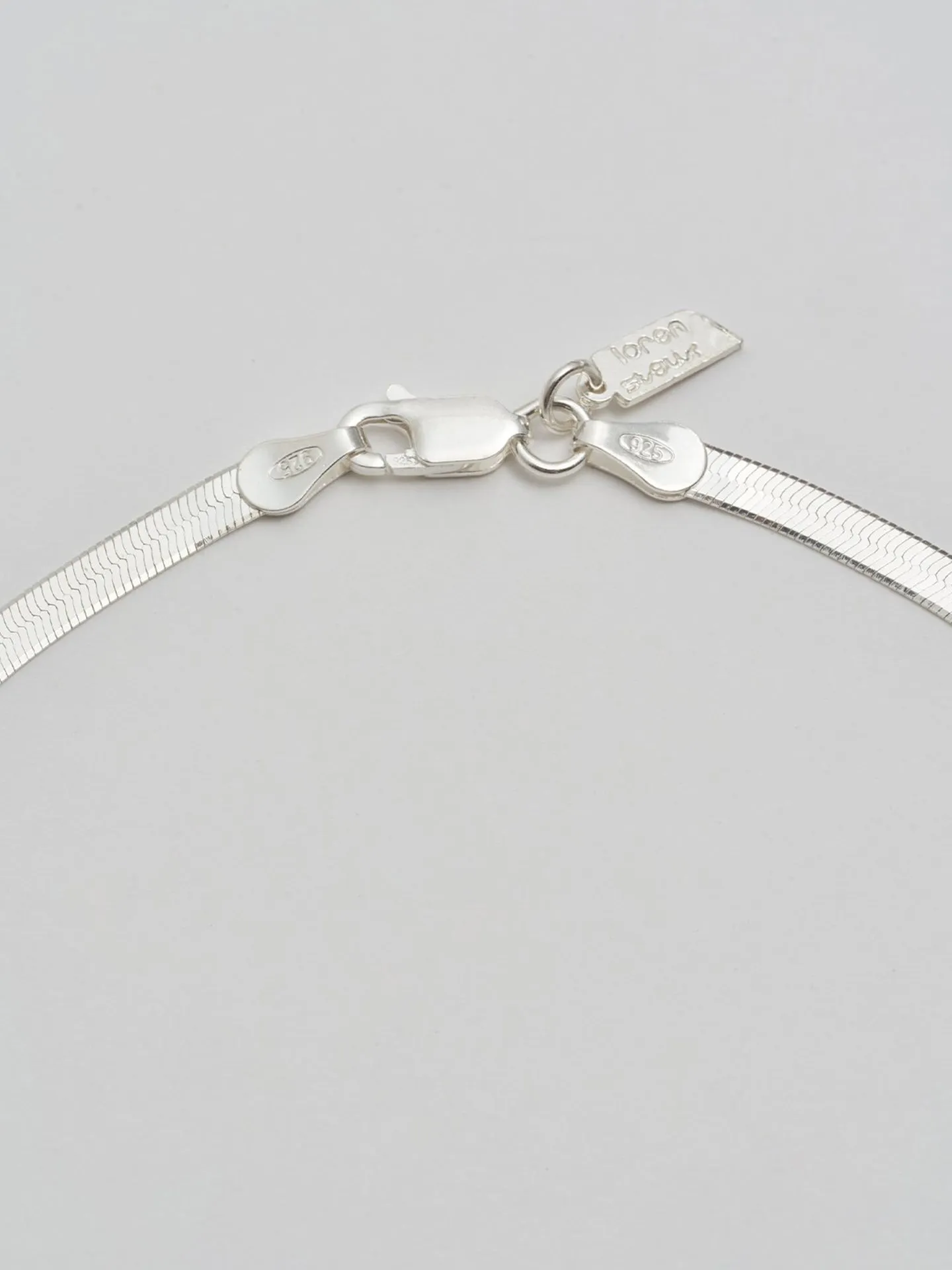 Sterling Silver Herringbone Necklace sold by Loren Stewart product image thumbnail 3